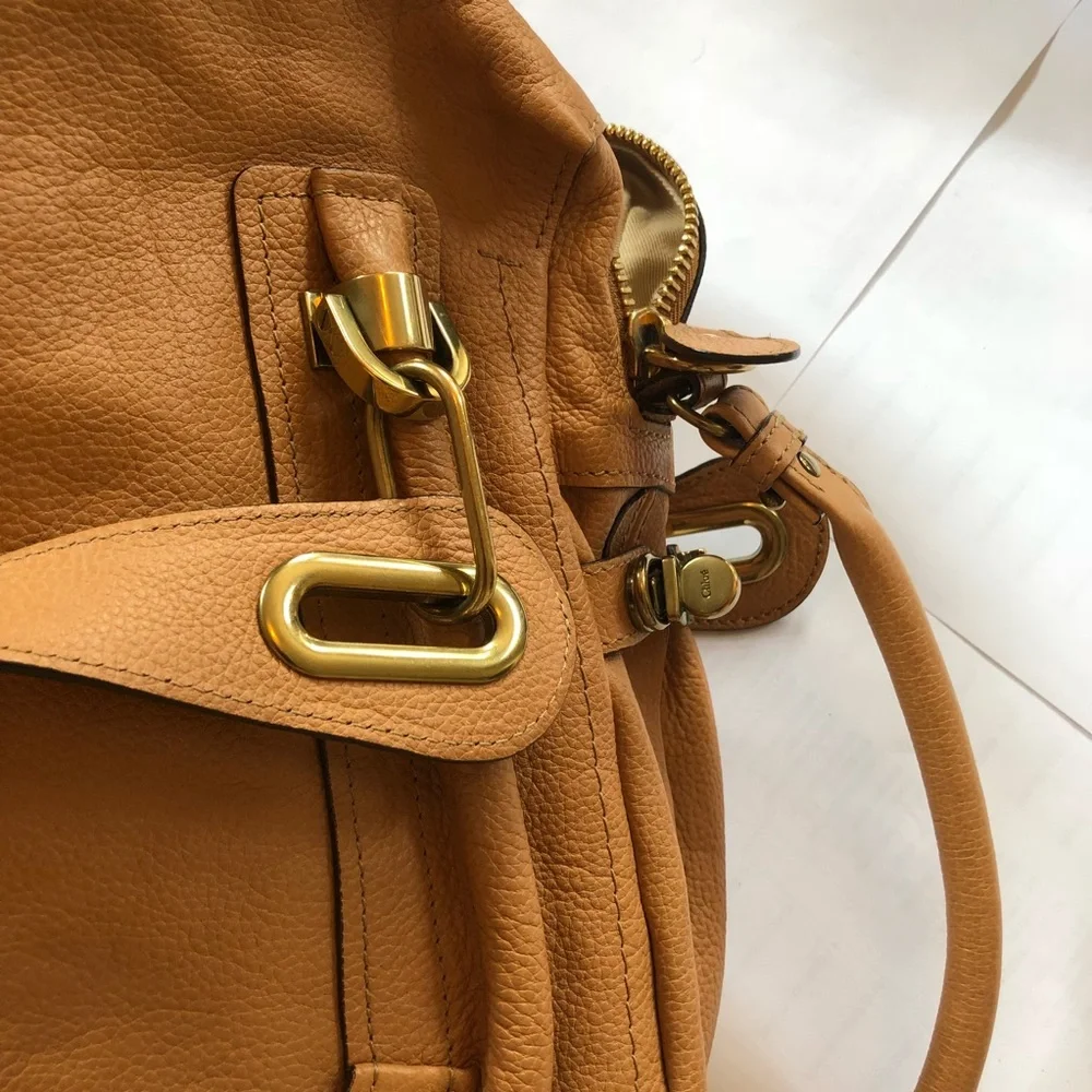 Chloe Tan Leather Satchel
